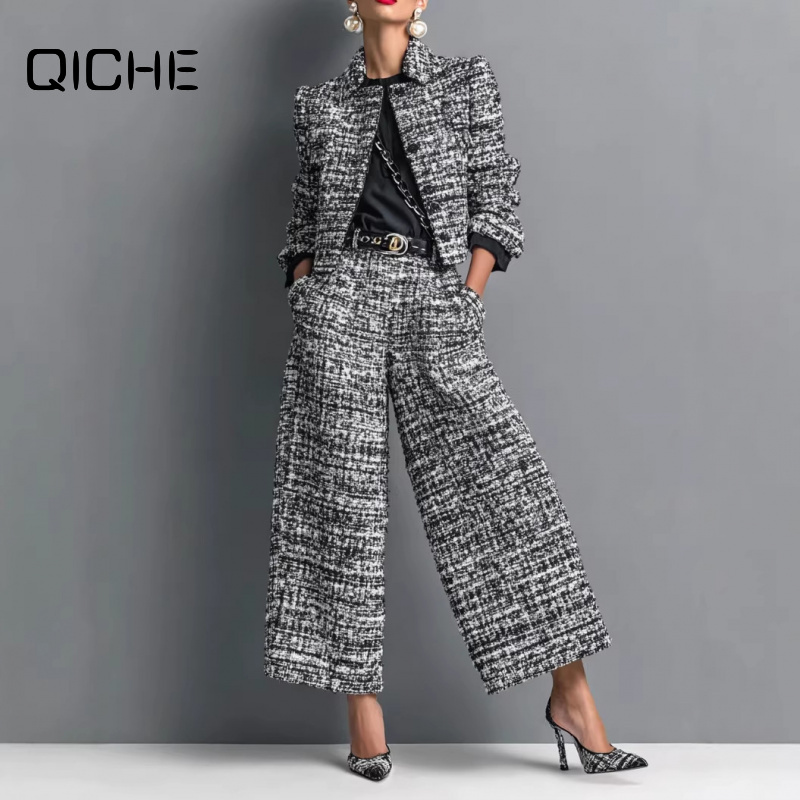 Jackets - QICHE 신상 2026 여성 유럽 스타일