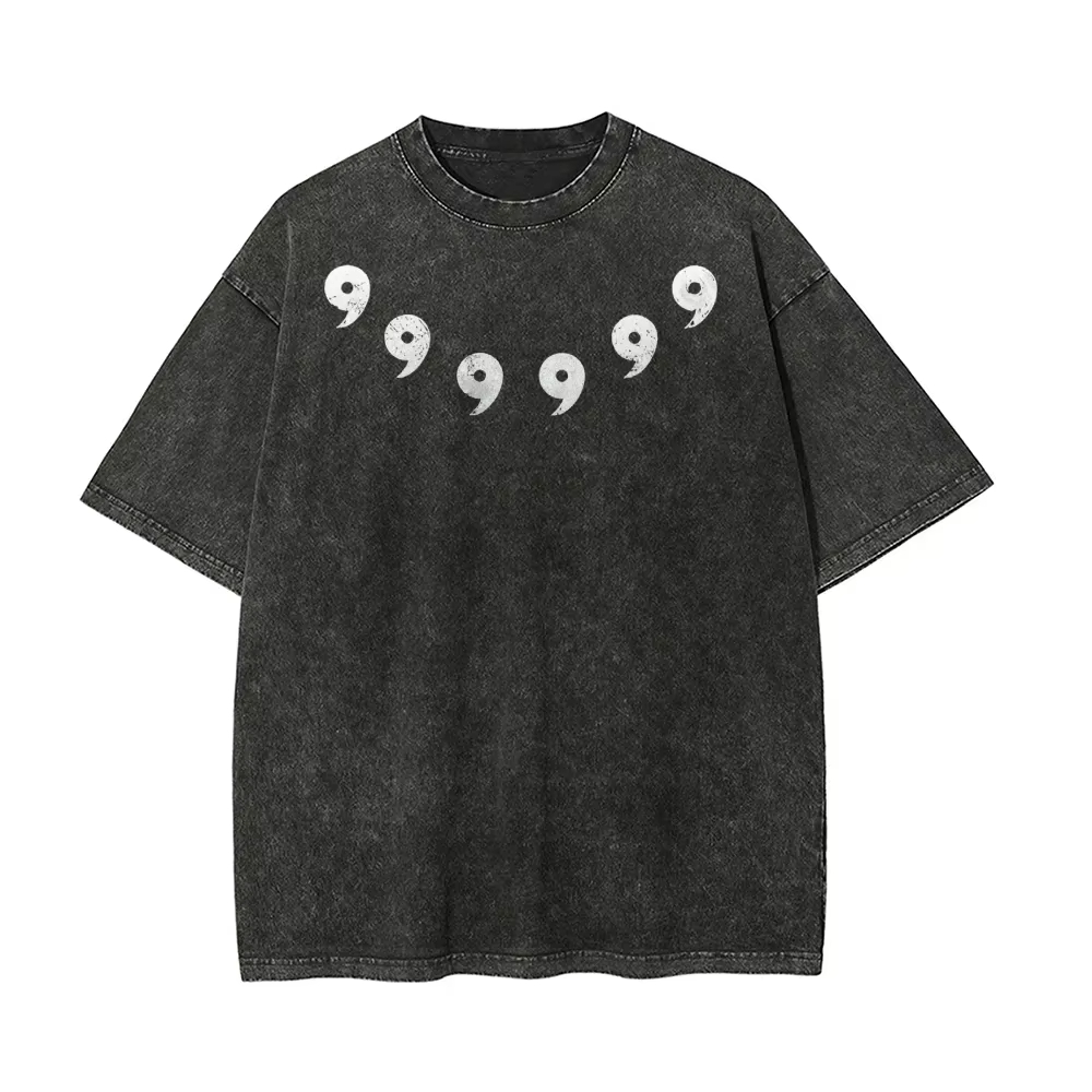Acid Wash Vintage Graphic T Shirt - 나루토 여섯 경로의 현자 티셔츠 마가타마