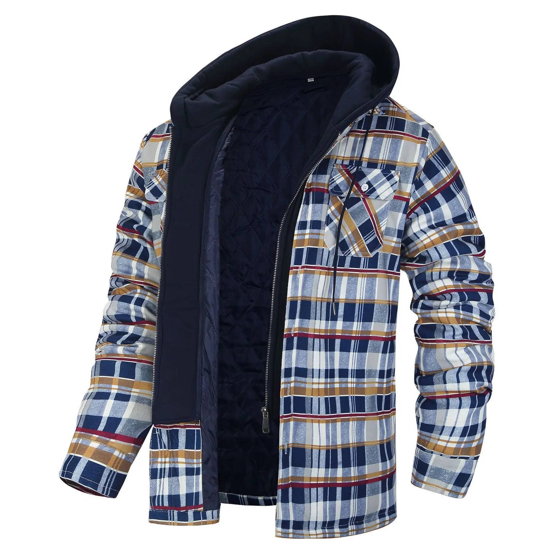 Flannel Plaid Shirt Heavy Weight - 겨울 플란넬 체크 자켓 남성 캐주얼