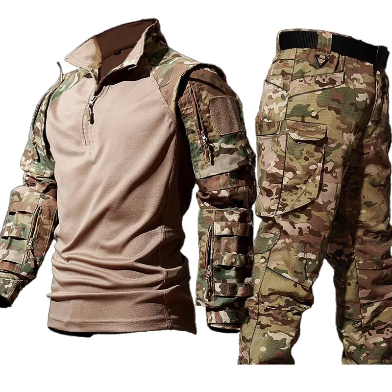 새로운 전술 셔츠 정장 남성 에어소프트 의류 페인트볼  - Tactical Military Shirt Cargo 리뷰 및 가격