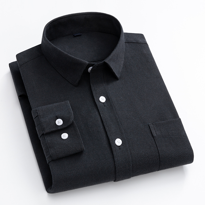 네이비 블루 옥스포드 셔츠 남성용 긴팔 봄 가을 패션  - Oxford Cotton Casual Shirt Business 리뷰 및 가격