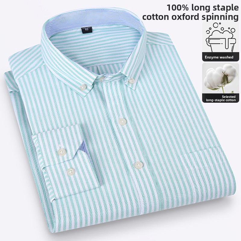 순면 고품질 비즈니스 캐주얼 패션 옥스퍼드 남성 셔츠  - Oxford Cotton Casual Shirt Business 리뷰 및 가격