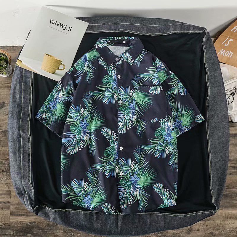 남성용 빈티지 꽃무늬 반팔 셔츠, 바캉스 비치 하와이안 - Vintage Hawaiian Floral Shirt 리뷰 및 가격