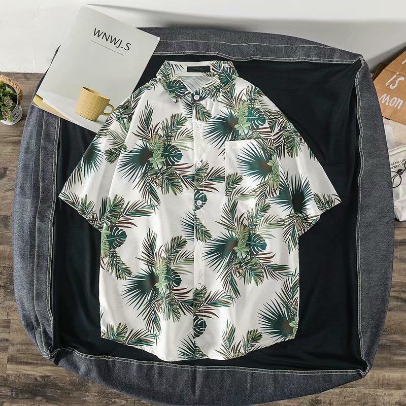 남성용 빈티지 꽃무늬 반팔 셔츠, 바캉스 비치 하와이안 - Vintage Hawaiian Floral Shirt 리뷰 및 가격