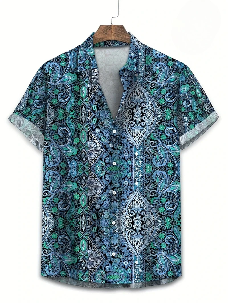 퍼플 베이스 컬러풀 페이즐리 하와이안 셔츠 멀티 스타일 - Vintage Hawaiian Floral Shirt 리뷰 및 가격