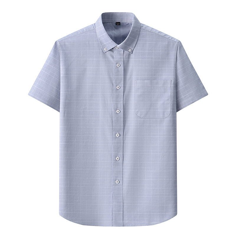여름 고품질 100% 코튼 남성 셔츠 반팔 드레스 셔츠 - Oxford Cotton Casual Shirt Business 리뷰 및 가격