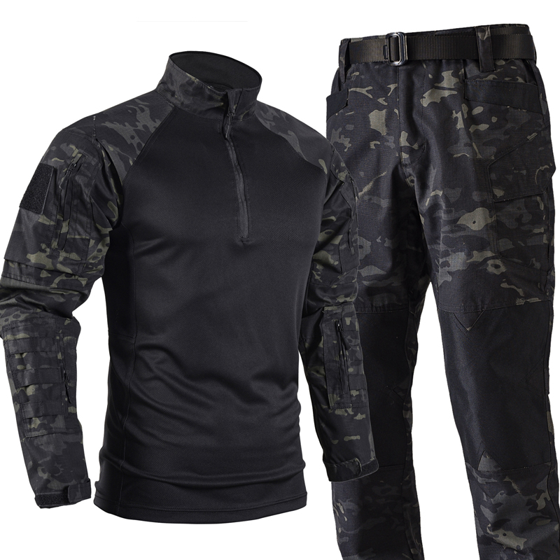 남성용 전술 전투복 세트 여름 통기성 셔츠 + 위장 카 - Tactical Military Shirt Cargo 리뷰 및 가격