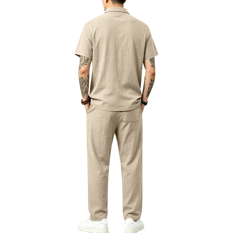 남성 2피스 폴로 세트 반팔 카라 폴로 셔츠 & 스트레 - Mens Linen Shirt Long Sleeve 리뷰 및 가격