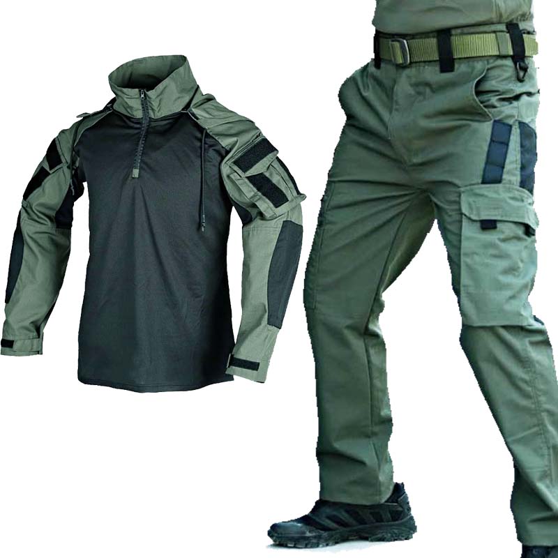 전술 유니폼 세트 밀리터리 프로그 셔츠 + 멀티 포켓  - Tactical Military Shirt Cargo 리뷰 및 가격