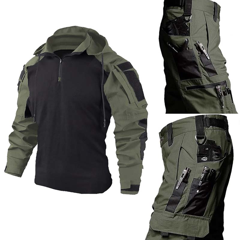 전술 유니폼 세트 밀리터리 프로그 셔츠 + 멀티 포켓  - Tactical Military Shirt Cargo 리뷰 및 가격